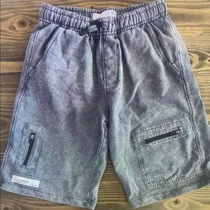 Gray Kids Cargo Shorts